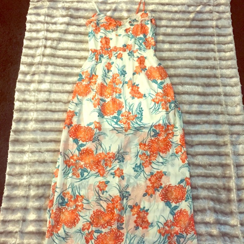 Floral Sheer Maxi Dress